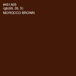 #451A05 - Morocco Brown Color Image